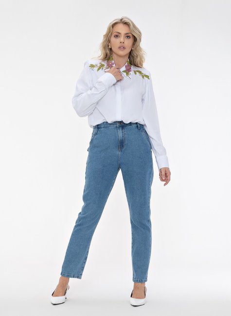 Calca Jeans Feminina com Detalhes Despojados La Tay