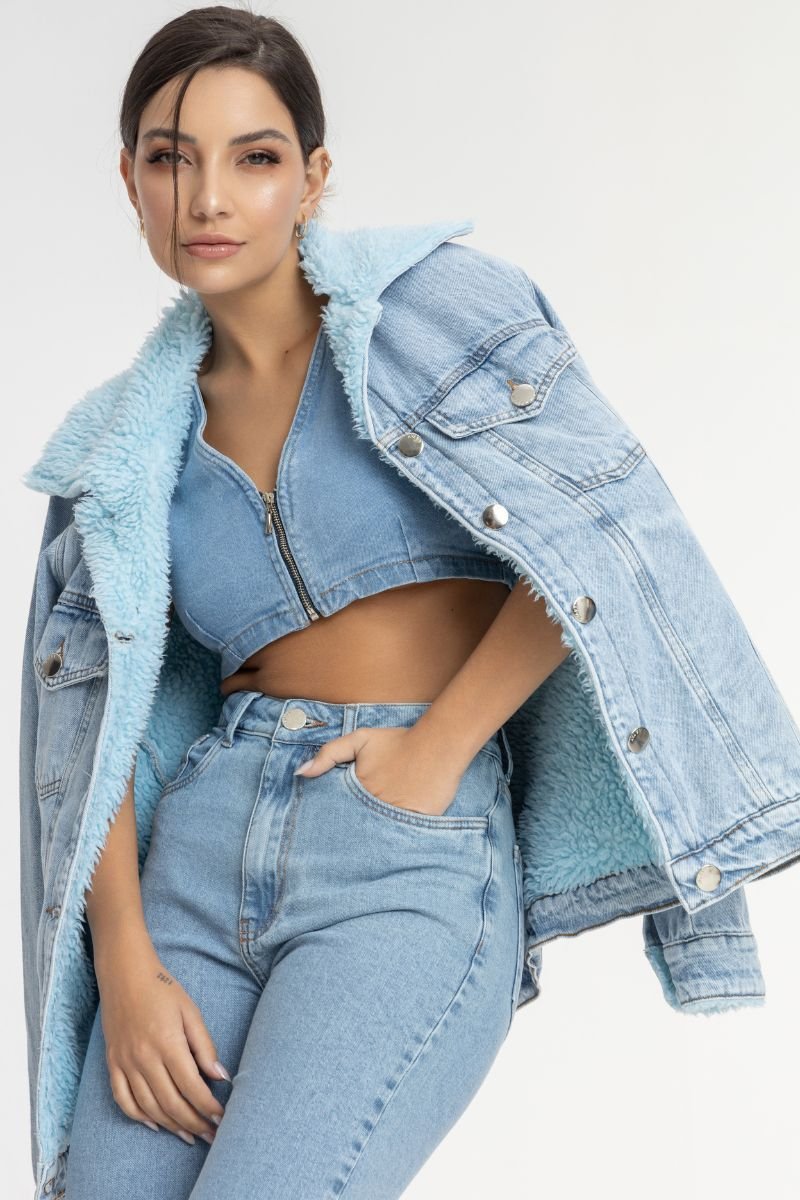 Top Jeans Modelagem Triângulo | La Tay